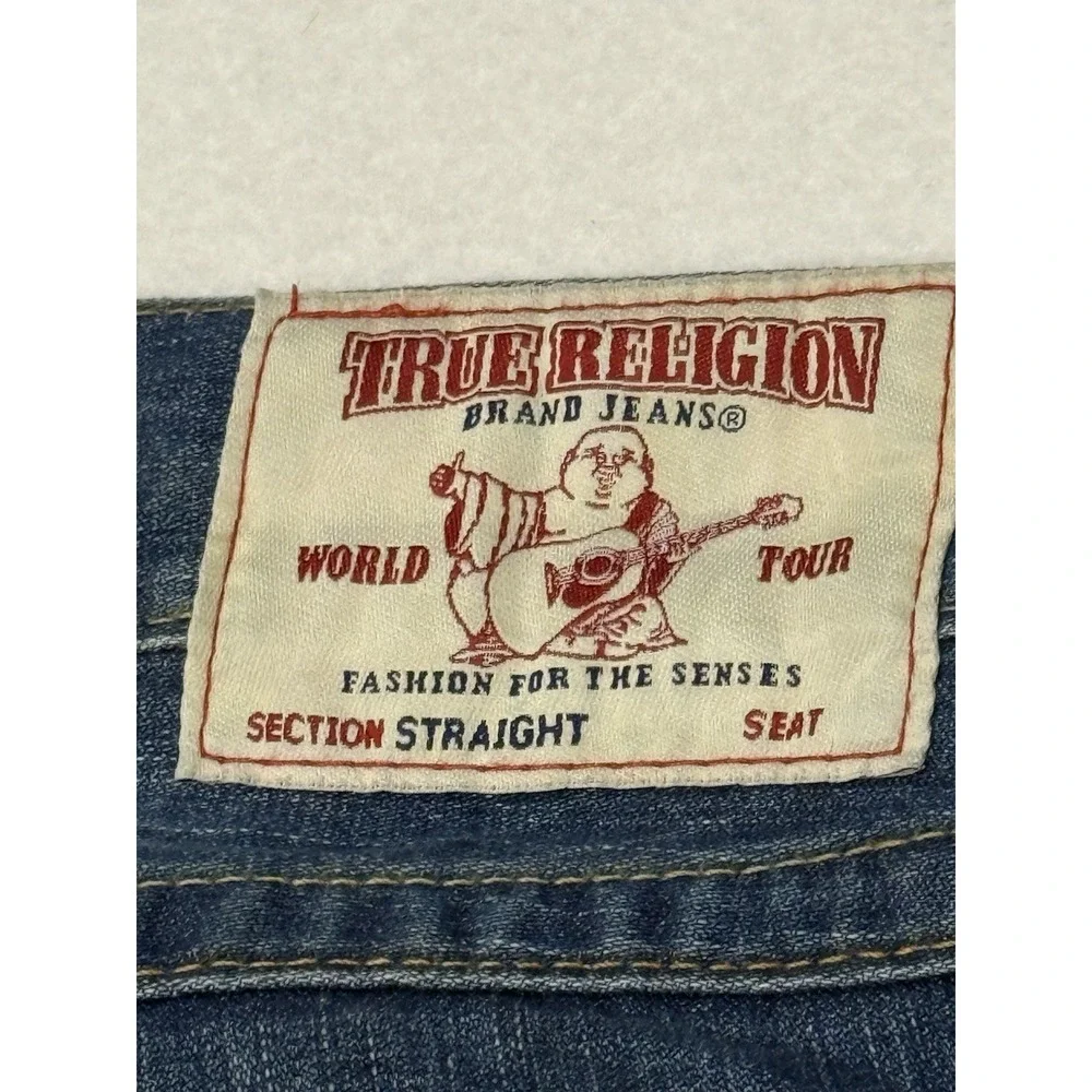 True Religion Mens Jeans size 36 straight leg World Tour